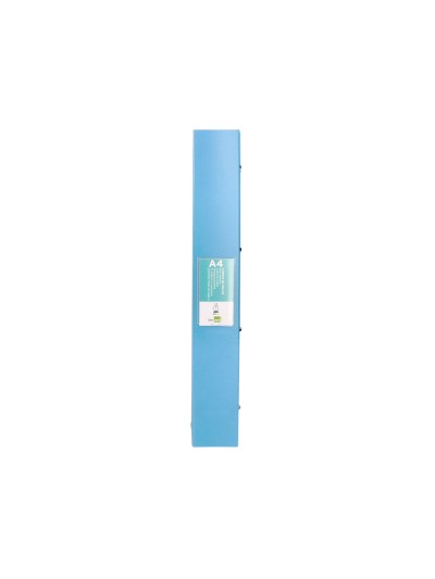 Carpeta liderpapel 4 anillas mixtas 40 mm polipropileno din a4 celeste opaco