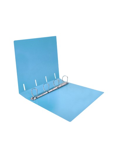 Carpeta liderpapel 4 anillas mixtas 40 mm polipropileno din a4 celeste opaco
