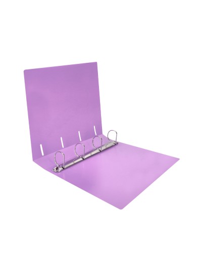 Carpeta liderpapel 4 anillas mixtas 40 mm polipropileno din a4 lavanda opaco