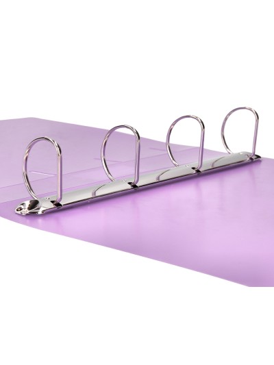 Carpeta liderpapel 4 anillas mixtas 40 mm polipropileno din a4 lavanda opaco