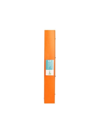 Carpeta liderpapel 4 anillas mixtas 40 mm polipropileno din a4 naranja fluor opaco