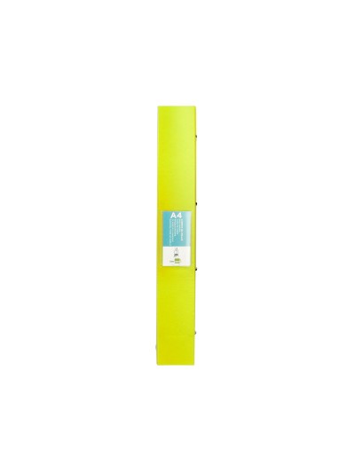 Carpeta liderpapel 4 anillas mixtas 40 mm polipropileno din a4 amarillo fluor opaco