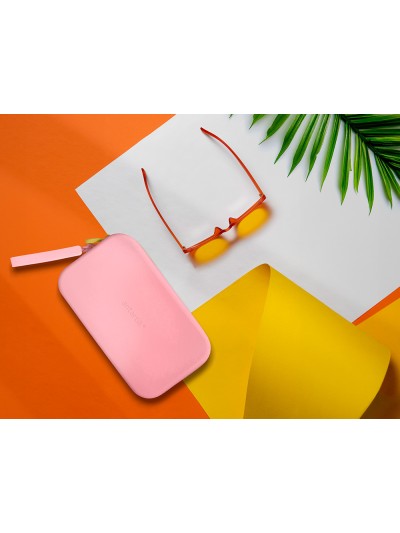 Estuche portatodo antartik tropical dive silicona soft rectangular 190x120x25 mm rosa chicle