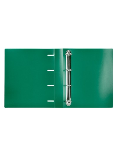 Carpeta liderpapel 4 anillas mixtas 40 mm polipropileno din a4 verde translucido