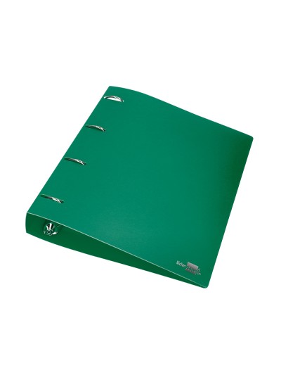 Carpeta liderpapel 4 anillas mixtas 40 mm polipropileno din a4 verde translucido