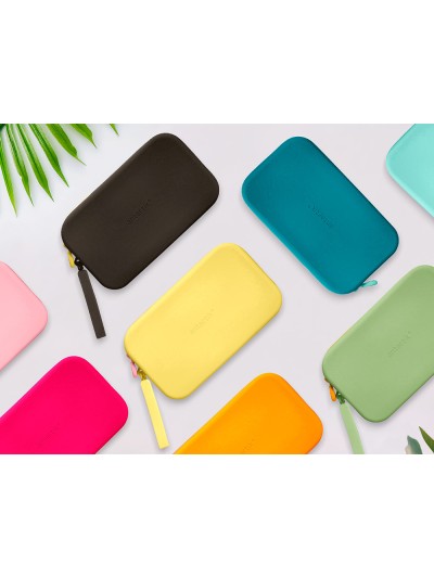 Estuche portatodo antartik tropical dive silicona soft rectangular 190x120x25 mm rosa chicle