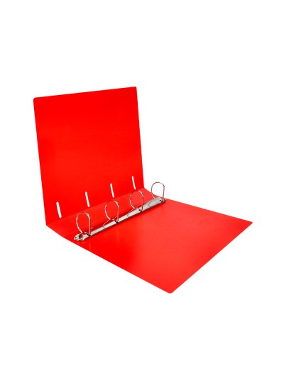 Carpeta liderpapel 4 anillas mixtas 40 mm polipropileno din a4 rojo translucido