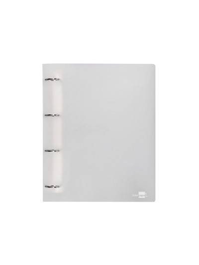 Carpeta liderpapel 4 anillas mixtas 40 mm polipropileno din a4 transparente