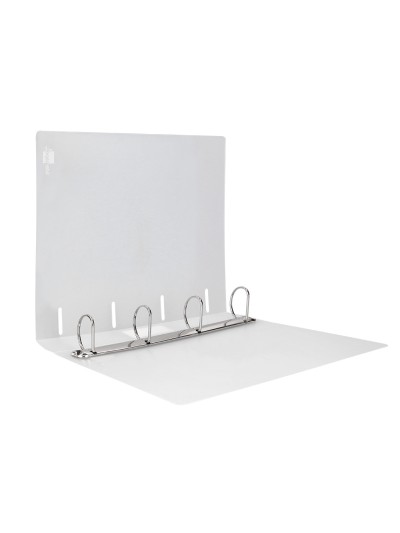 Carpeta liderpapel 4 anillas mixtas 40 mm polipropileno din a4 transparente