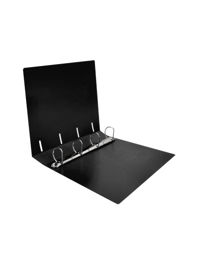 Carpeta liderpapel 4 anillas 40 mm mixtas polipropileno din a4 negro opaco
