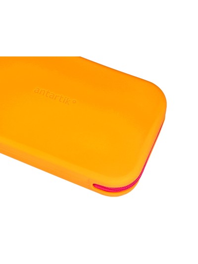 Estuche portatodo antartik tropical dive silicona soft rectangular 190x120x25 mm naranja