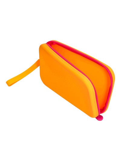 Estuche portatodo antartik tropical dive silicona soft rectangular 190x120x25 mm naranja