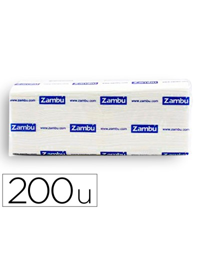 Toalla de papel secamanos dahi z celulosa 2 capas caja con 20 paquete de 200 unidades