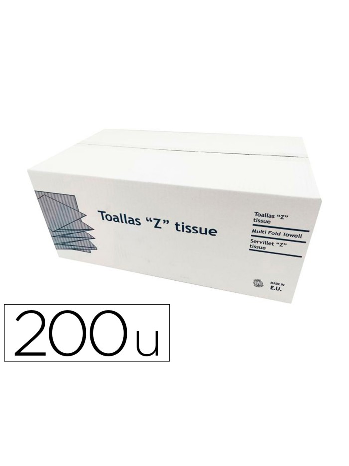 Toalla de papel secamanos dahi z ecopasta 2 capas caja con 20 paquetes de 200 unidades Toalla de papel secamanos dahi z ecopasta 2 capas caja con 20 paquetes de 200 unidades
