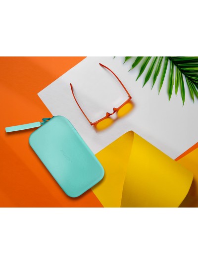 Estuche portatodo antartik tropical dive silicona soft rectangular 190x120x25 mm menta