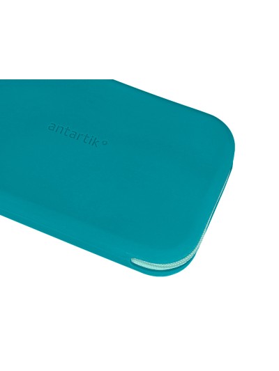 Estuche portatodo antartik tropical dive silicona soft rectangular 190x120x25 mm azul turquesa
