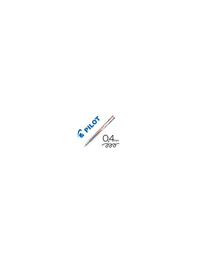 Boligrafo pilot super grip g 4 colores retractil sujecion de caucho tinta base de aceite cuerpo transparente