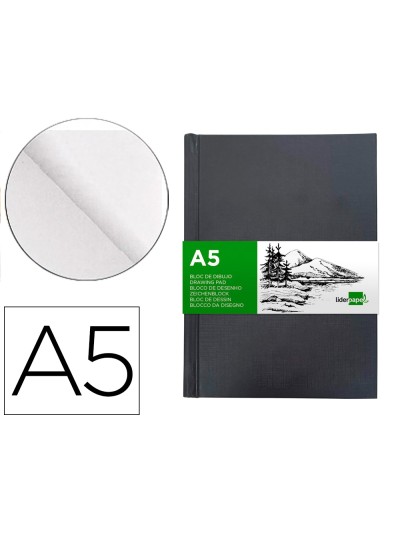 Bloc dibujo liderpapel esbozos encuadernado din a5 210x148 mm 100 hojas 100 gr/m2