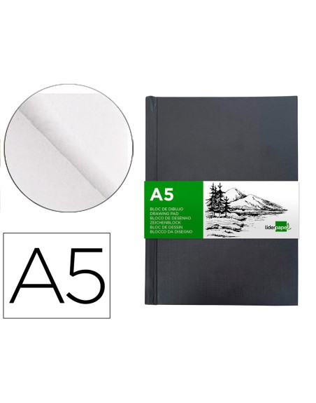 Bloc dibujo liderpapel esbozos encuadernado din a5 210x148 mm 100 hojas 100 gr/m2