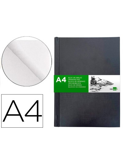 Bloc dibujo liderpapel esbozos encuadernado din a4 210x297 mm 100 hojas 100 gr/m2