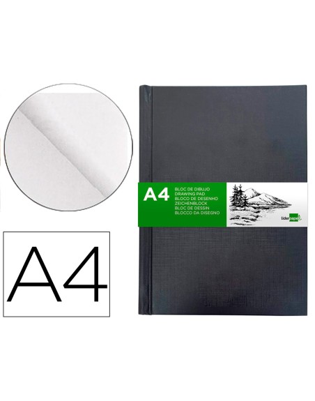 Bloc dibujo liderpapel esbozos encuadernado din a4 210x297 mm 100 hojas 100 gr/m2