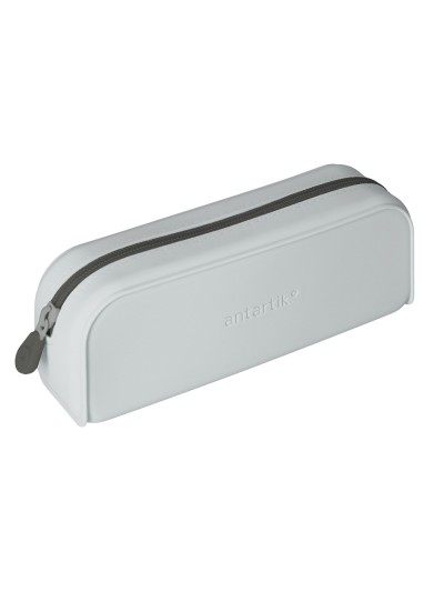 Estuche portatodo antartik prisma silicona soft rectangular 185x50x75 mm gris