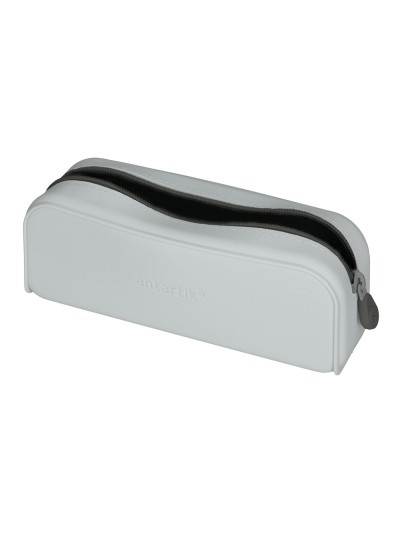 Estuche portatodo antartik prisma silicona soft rectangular 185x50x75 mm gris