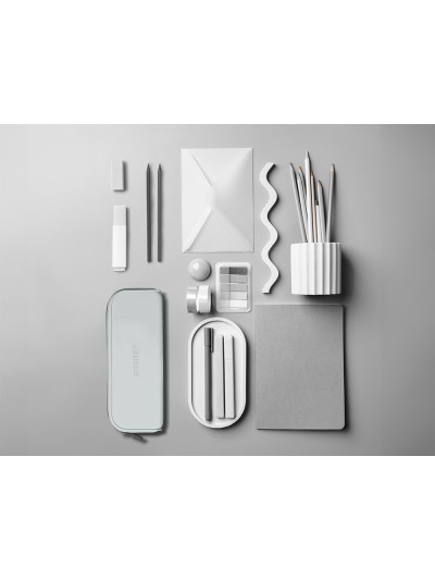 Estuche portatodo antartik prisma silicona soft rectangular 185x50x75 mm gris