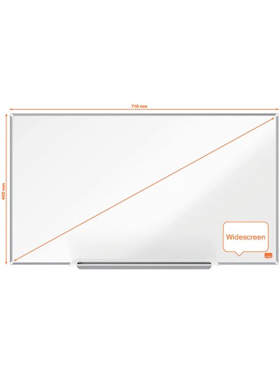 Pizarra blanca nobo ip pro 32/' lacada magnetica 710x400 mm