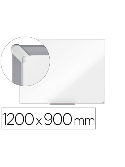 Pizarra blanca nobo nano clean ip pro lacada magnetica 1200x900 mm