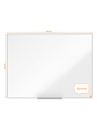 Pizarra blanca nobo nano clean ip pro lacada magnetica 1200x900 mm