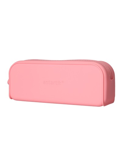 Estuche portatodo antartik prisma silicona soft rectangular 185x50x75 mm rosa chicle