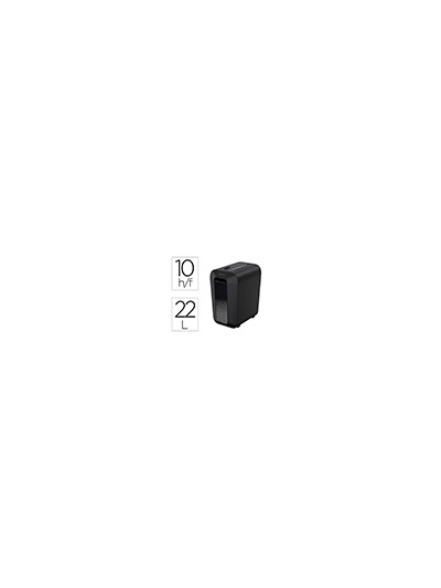 Destructora de documentos fellowes lx-65 capacidad de corte 10 hojas p4 destruye grapas clips y tarjetas