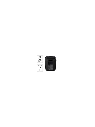 Destructora de documentos fellowes lx-45 capacidad de corte 8 hojas p4 destruye grapas clips y tarjetas