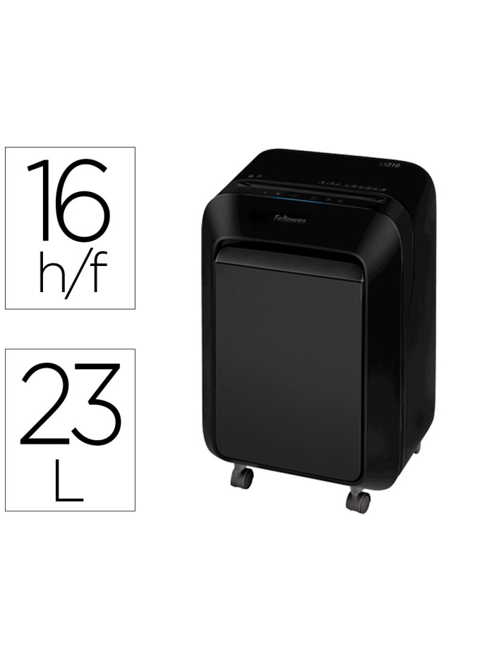 Destructora de documentos fellowes lx-210 capacidad de corte 16 h seguridad p4 destruye grapas clips y Destructora de documentos fellowes lx-210 capacidad de corte 16 h seguridad p4 destruye grapas clips y