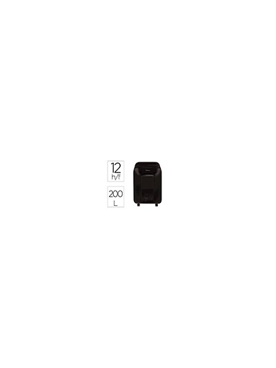 Destructora de documentos fellowes lx-200 capacidad de corte 12 h seguridad p4 destruye grapas clips y
