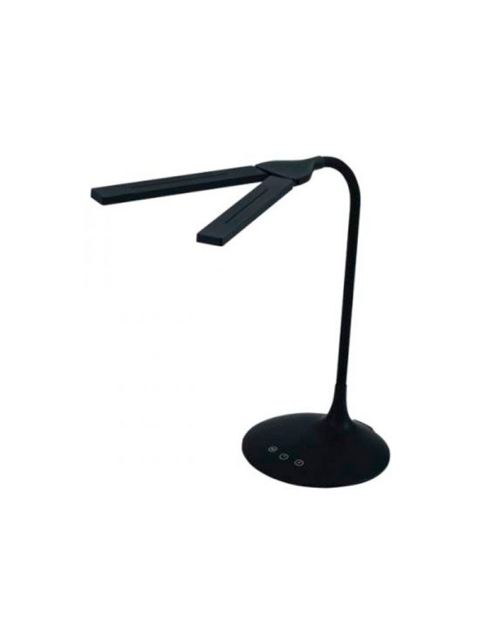 Lampara de oficina archivo 2000 inalambrica recargable 2 cabezales moviles led 6w abs color negro 180x340x360 mm Lampara de oficina archivo 2000 inalambrica recargable 2 cabezales moviles led 6w abs color negro 180x340x360 mm
