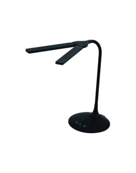Lampara de oficina archivo 2000 inalambrica recargable 2 cabezales moviles led 6w abs color negro 180x340x360 mm