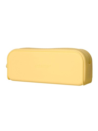 Estuche portatodo antartik prisma silicona soft rectangular 185x50x75 mm amarillo