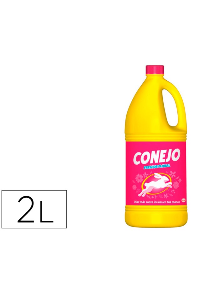Lejia conejo frescor floral botella de 2 litros Lejia conejo frescor floral botella de 2 litros