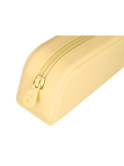 Estuche portatodo antartik prisma silicona soft rectangular 185x50x75 mm amarillo