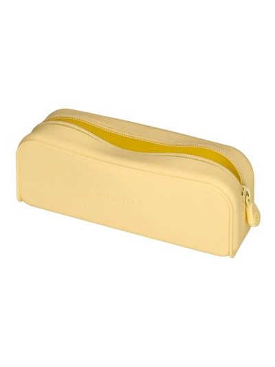 Estuche portatodo antartik prisma silicona soft rectangular 185x50x75 mm amarillo