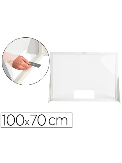 Pantalla de proteccion q-connect carton formato horizontal 100x70 cm