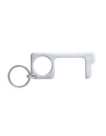 Llavero higienico anticontacto bigox acero inoxidable 3,20x7,60 cm