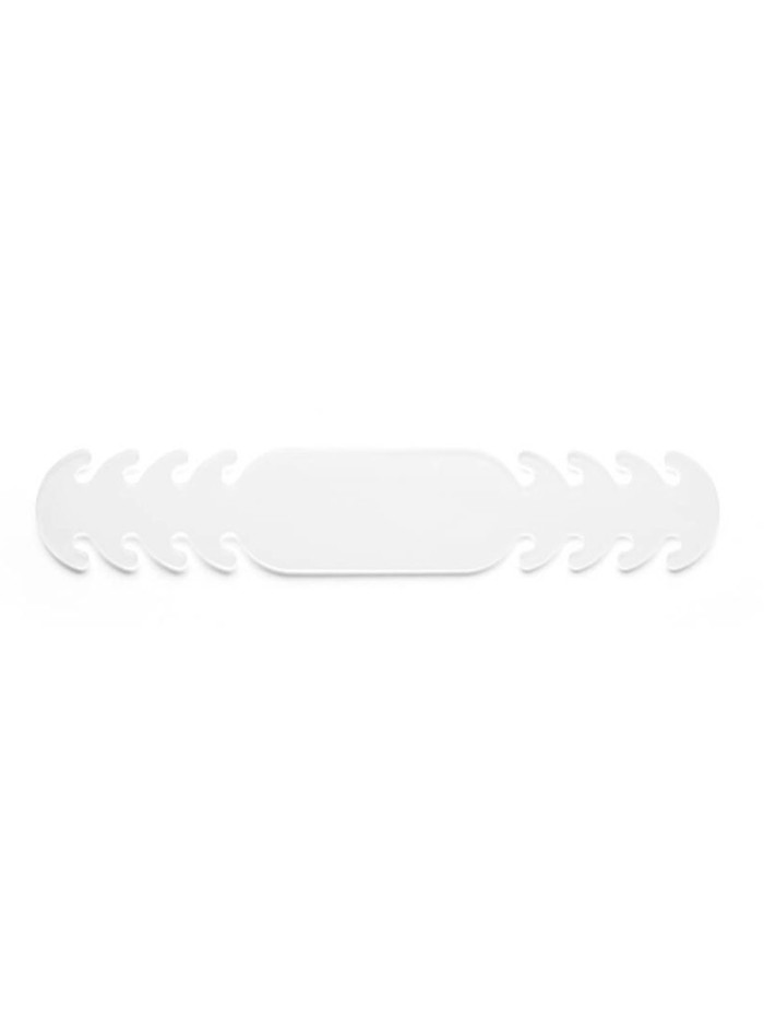Ajustador salvaorejas mascarilla silicona flexible 3 posiciones ajuste color blanco 19,4x1,8 cm Ajustador salvaorejas mascarilla silicona flexible 3 posiciones ajuste color blanco 19,4x1,8 cm