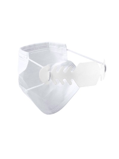 Ajustador salvaorejas mascarilla silicona flexible 3 posiciones ajuste color blanco 19,4x1,8 cm