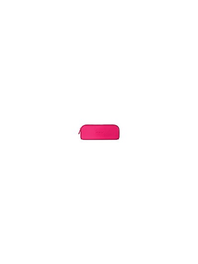 Estuche portatodo antartik prisma silicona soft rectangular 185x50x75 mm rosa fucsia