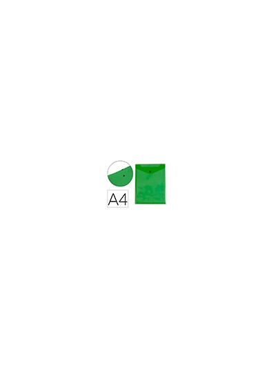 Carpeta liderpapel dossier broche polipropileno din a4 formato vertical con fuelle verde translucido