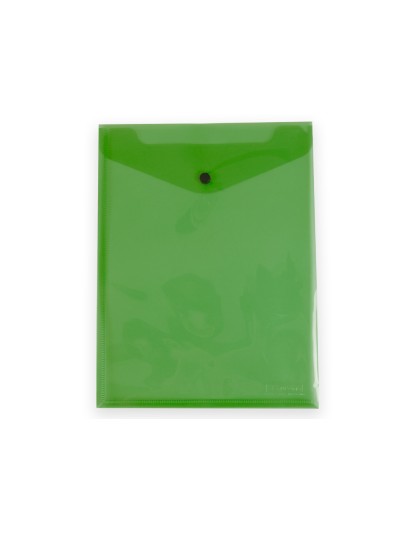 Carpeta liderpapel dossier broche polipropileno din a4 formato vertical con fuelle verde translucido