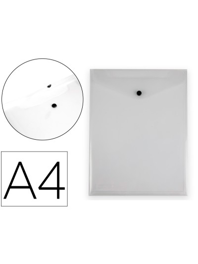 Carpeta liderpapel dossier broche polipropileno din a4 formato vertical con fuelle transparente